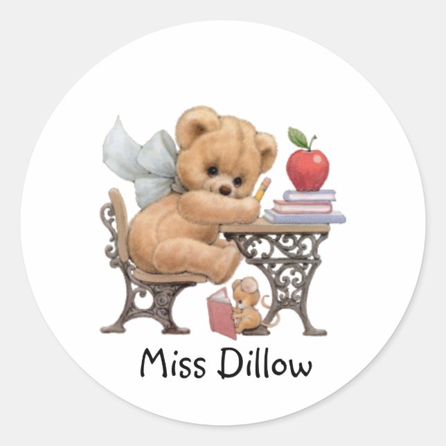 Teacher's sticker Template (Front)