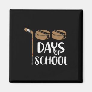 Teachers Students Fun 100th Day Of School Hockey Magnet