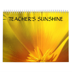 TEACHERS SUNSHINE Calendar Gift Floral Gardens