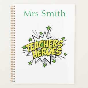 teachers superhero planner