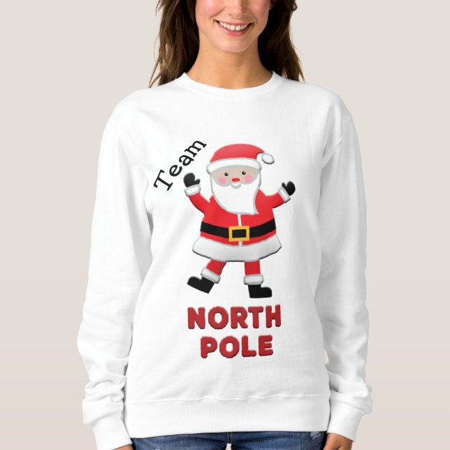 Teacher's Team Santa Christmas  Sweatshirt (Front)