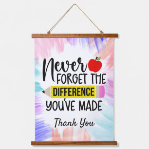 Teachers Thank You  Hanging Tapestry