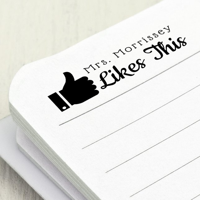 Teachers Thumbs Up Likes This Self-inking Stamp (Teachers Thumbs Up Likes This Self-inking Stamp)