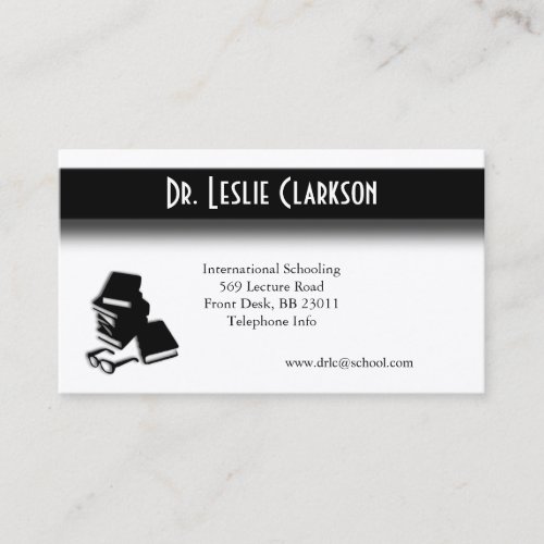 Teachers Unique Business Card