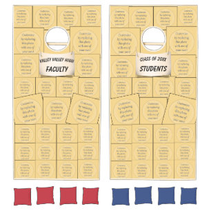 Teachers VS Students Graduation Cornhole Set