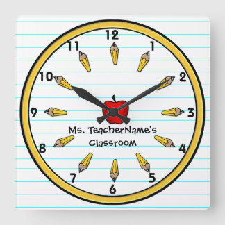 Teachers Wall Clock (Personalized)