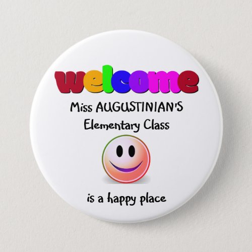 Teachers Welcome Button