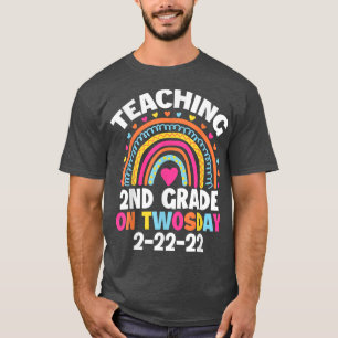 Teaching 2nd Grade On Twosday 22222 22nd February T-Shirt