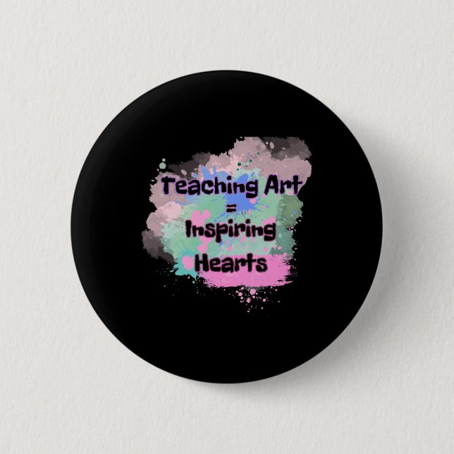 Teaching Art  Button (Front)