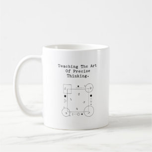 Teaching Art of Precise Thinking   Math Logic Coffee Mug