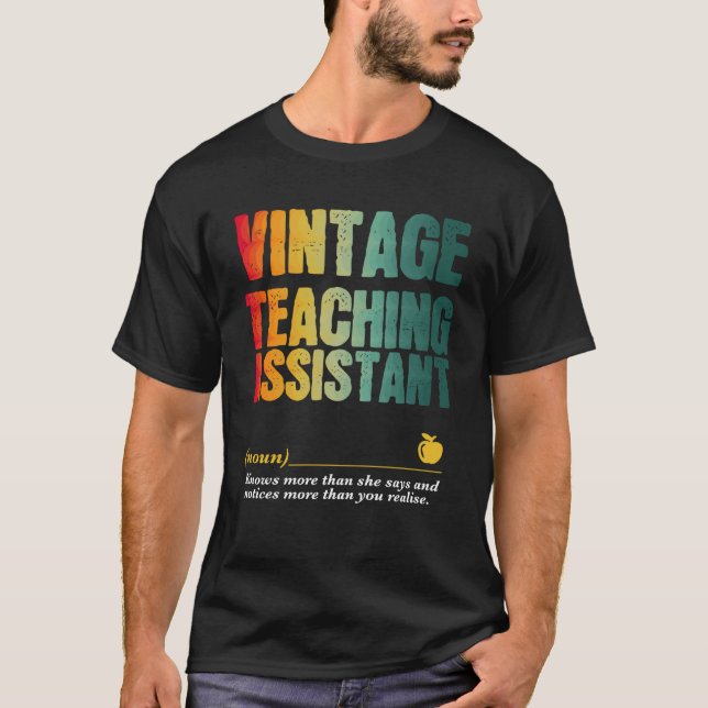 Teaching Assistant Appreciation Week Back to Schoo T-Shirt (Front)