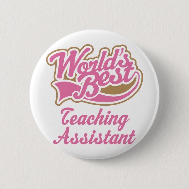 Teaching Assistant Gift Pinback Button (Front)