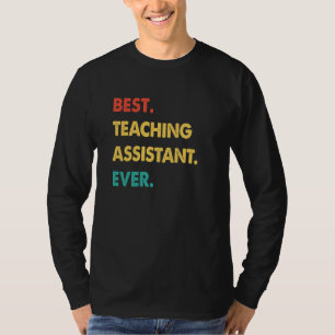 Teaching Assistant Retro Best Teaching Assistant E T-Shirt