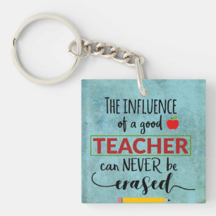 Teaching Can Never Be Erased Keychain
