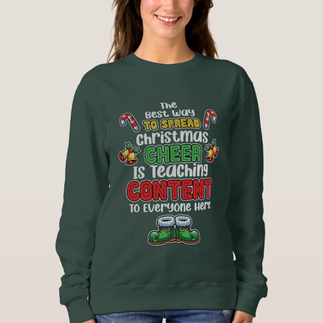 Teaching Christmas Cheer Sweatshirt (Front)