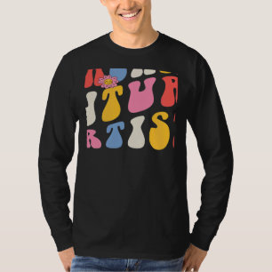 Teaching Future Artists Groovy Retro Back To Schoo T-Shirt
