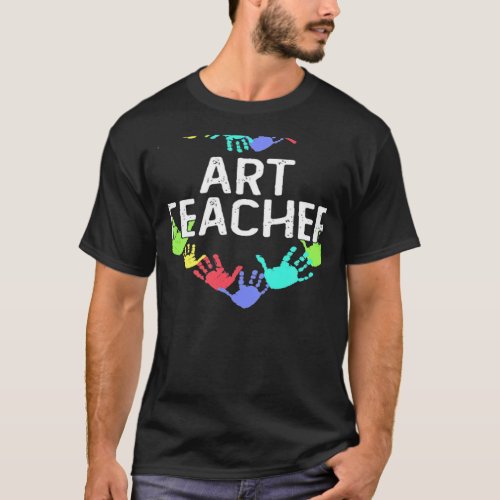 Teaching Future Artists Retro Teacher Back to scho T_Shirt