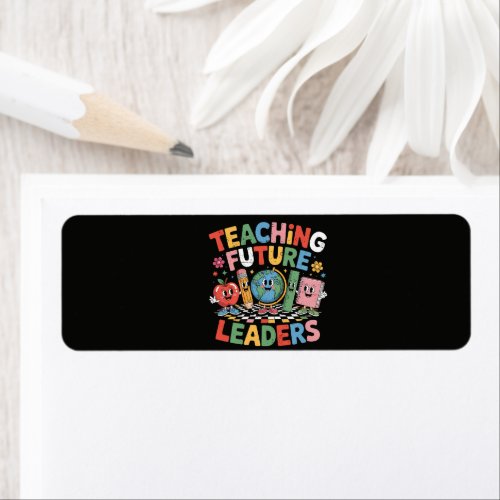 Teaching Future Leaders Groovy Teacher Label