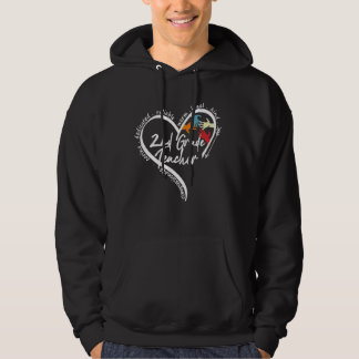 Teaching Is A Heart Work 2nd Grade Teacher Hoodie