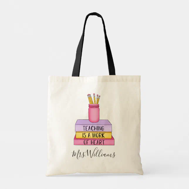 Teaching is a Work of Art Teacher Gift Tote Bag | Zazzle