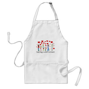 Teaching is a Work of Heart Apron