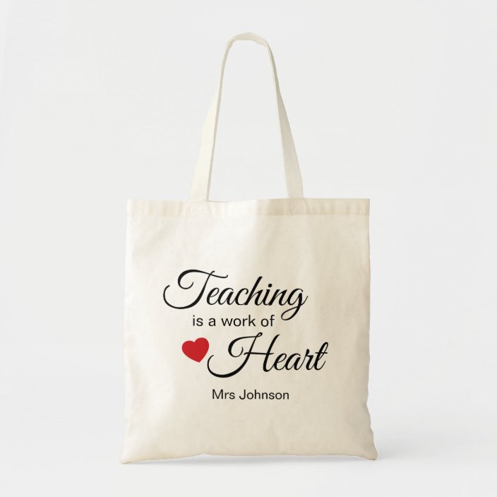 PERSONALISED Tote Bag Thank You Teacher School Gift 2019 World/'s Best White
