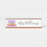 Teaching Is A Work Of Heart Teacher Gift Desk Name Plate at Zazzle