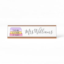 Teaching is a Work of Heart Teacher Gift Desk Name Plate Teaching is a Work of Heart Teacher Gift Desk Name Plate