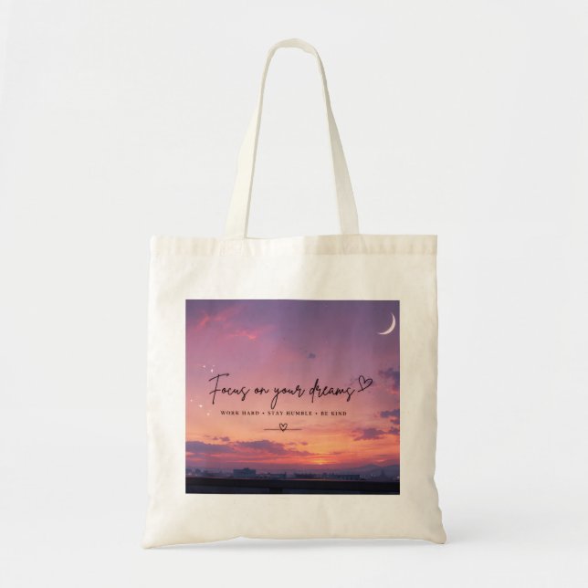 Teaching Is A Work Of Heart” Teacher Tote Bag (Front)