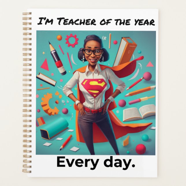 Teaching is Life - Teacher of the year Planner (Front)