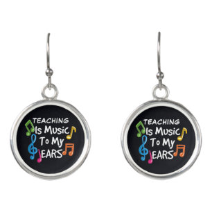 Teaching is Music To My Ears Custom Occupation Earrings
