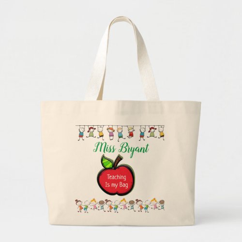 TEACHING IS MY BAG  Canvas Tote