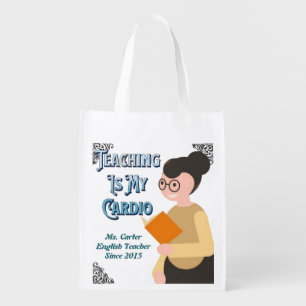 Teaching Is My Cardio Tote Bag – Funny Teacher bag