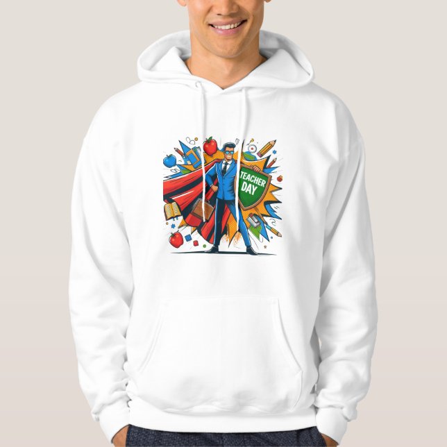 Teaching Is My Superpower Teacher Appreciation Hoodie (Front)