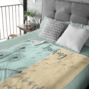 Teaching Is Planting Seeds Dandelion Quote Sherpa Blanket
