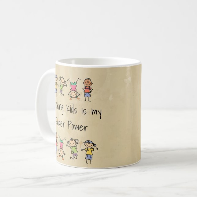 Teaching Kids is My Super Power  Coffee Mug (Front Left)