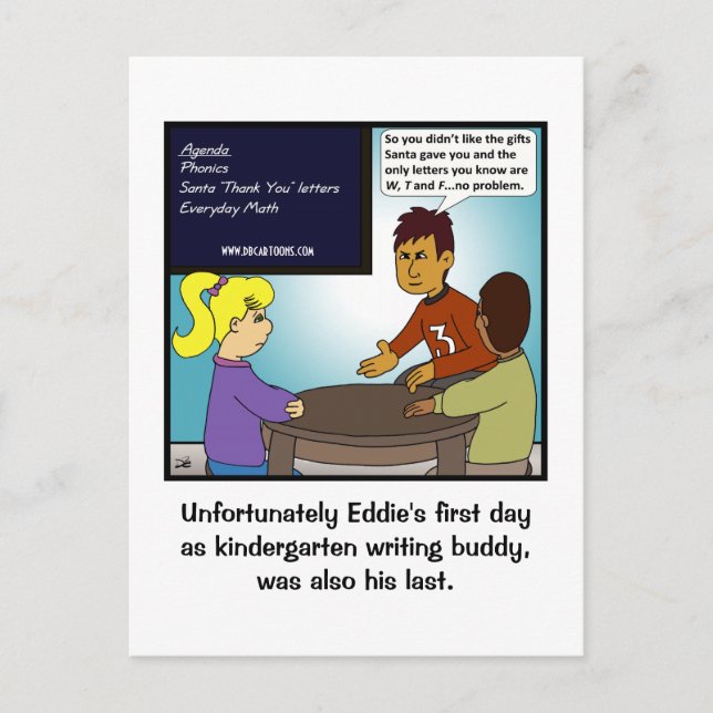 Teaching Kindergarten Postcard (Front)