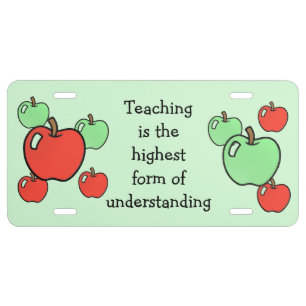 Teaching License Plate