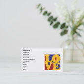 Teaching Love Business Card (Standing Front)