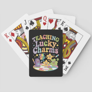 Teaching Lucky Charms Teacher St Patricks Day Poker Cards