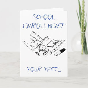 Teaching Materials on school enrollment invitation