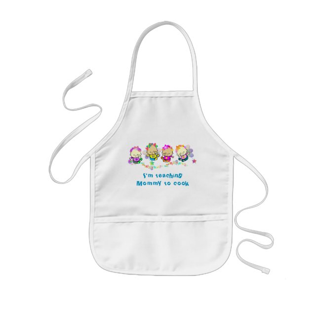 Teaching Mommy to Cook Kids' Apron (Front)