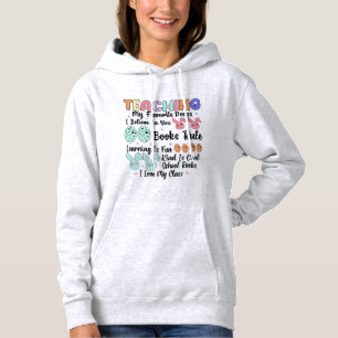 Teaching My Favorite Peeps - Teacher Easter Bunny Hoodie