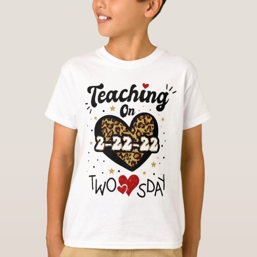Teaching on Twosday Tuesday February Boy T_Shirt