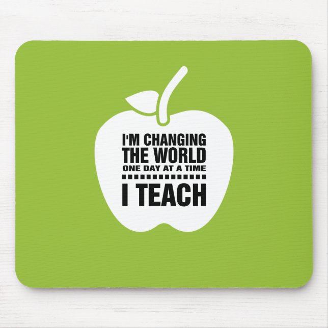 Teaching Quote | Apple  Mouse Pad (Front)