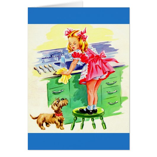 Teaching Rover how to wash the dishes Cards (Front)
