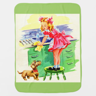 Teaching Rover how to wash the dishes Receiving Blanket