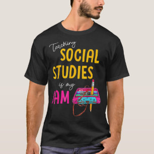 Teaching Social Studies Is My Jam Back To School T T-Shirt