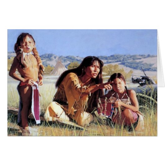 Teaching the child cards (Front Horizontal)
