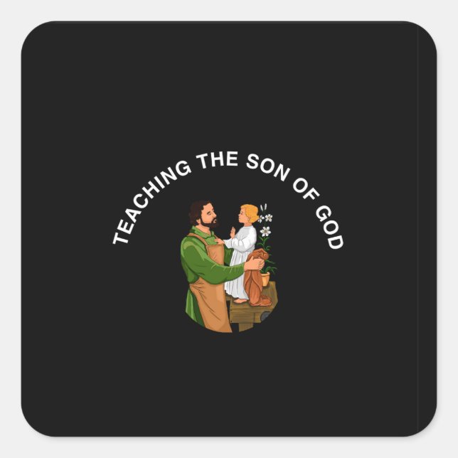 TEACHING THE SON OF GOD SQUARE STICKER (Front)